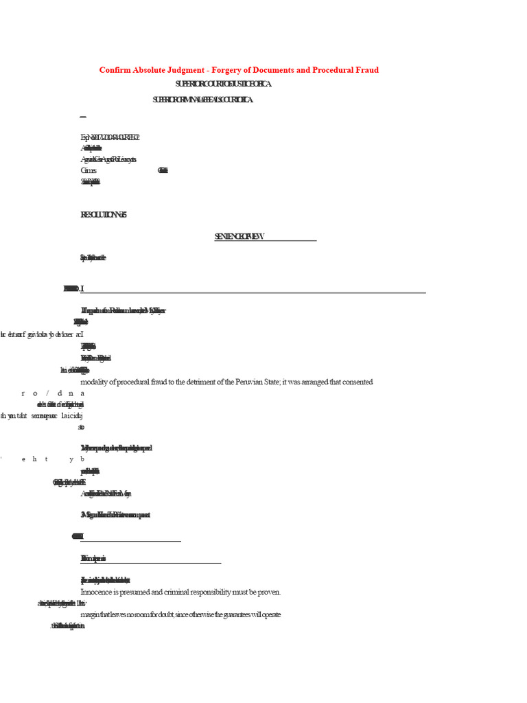 Document Forgery and Procedural Fraud Case | PDF | Judiciaries ...