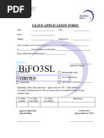 Leave Form | PDF
