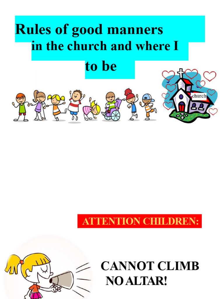 Church Manners for Children Guide | PDF