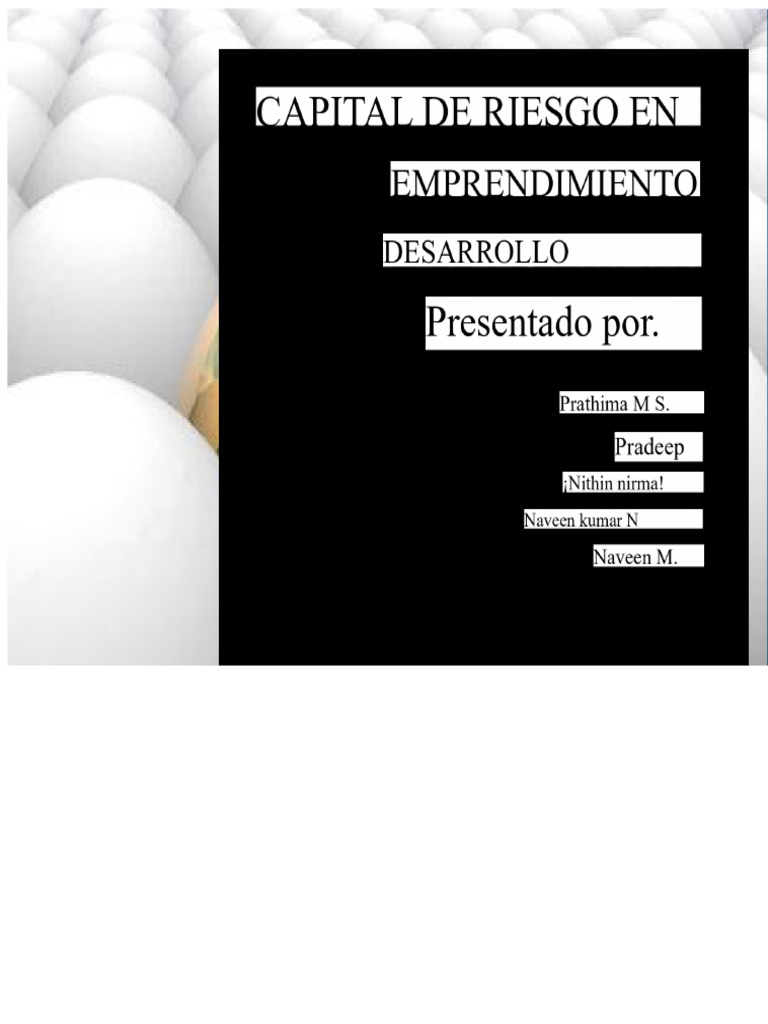 Capital de Riesgo: Definición y Beneficios | PDF | Finanzas ...