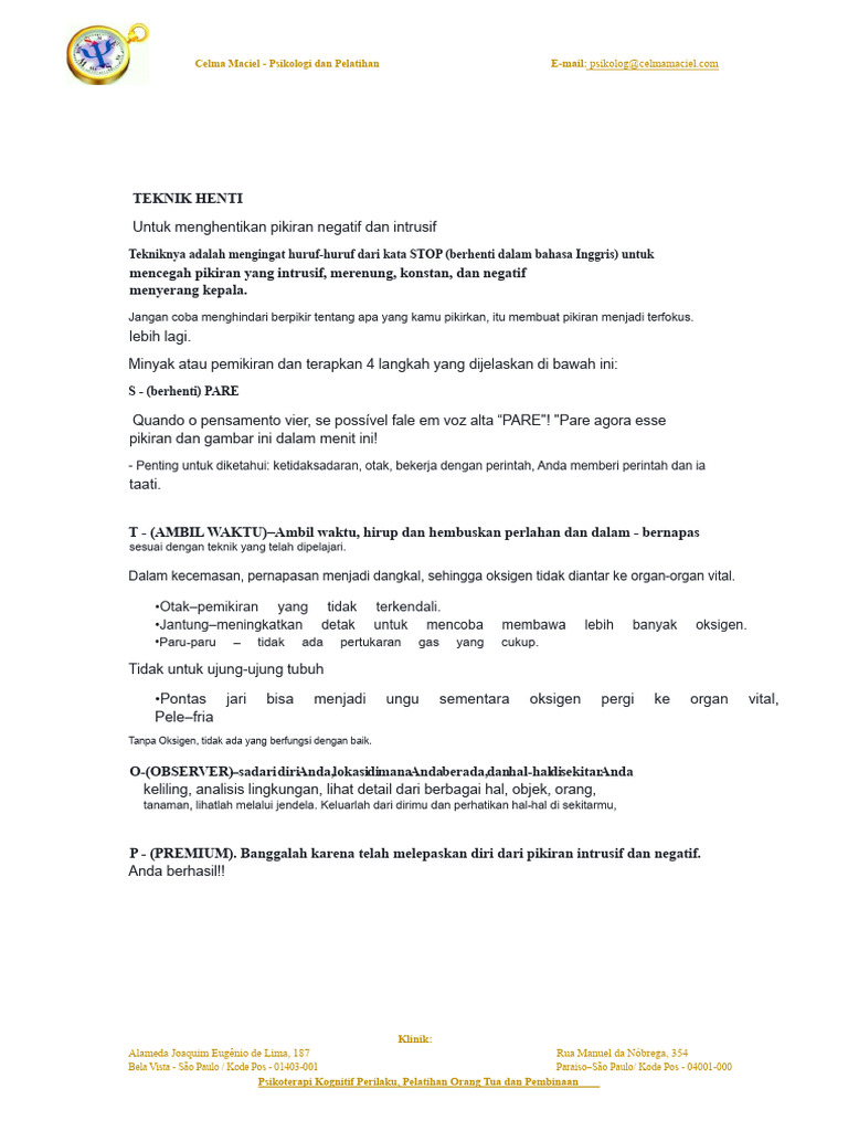 Teknik STOP | PDF