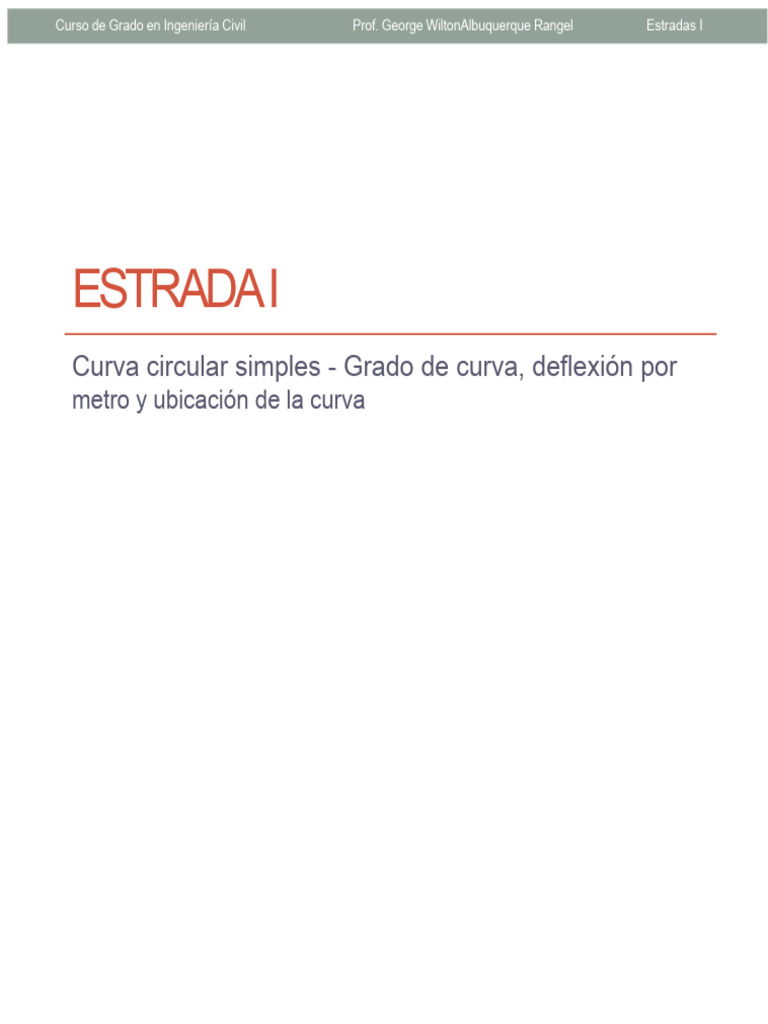 Curva Circular Simple | PDF | Tangente | Curva