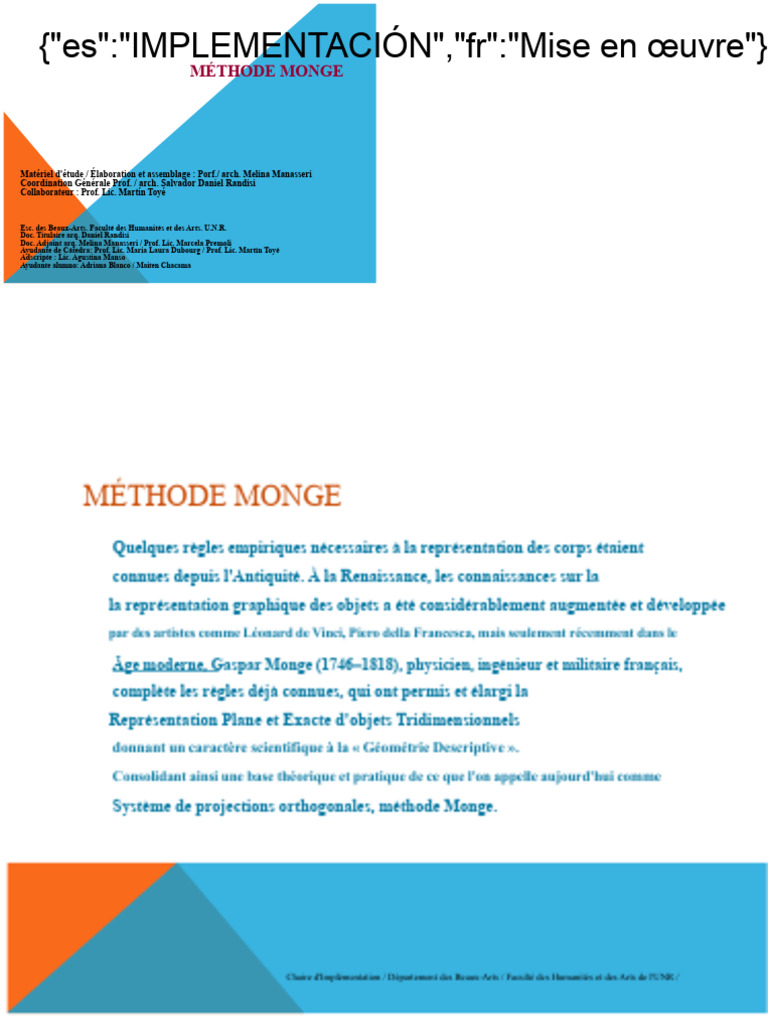 Méthode Monge : Projections Orthogonales | PDF