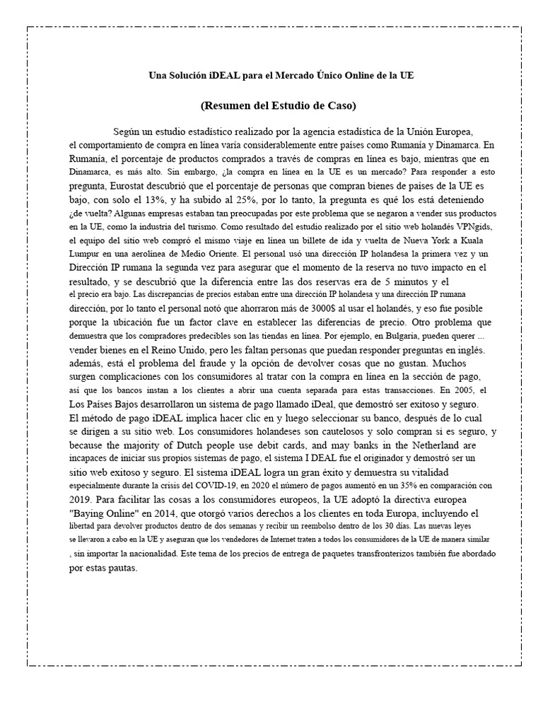 iDEAL: Solución de Pago en la UE | PDF | Las compras en línea | Los ...