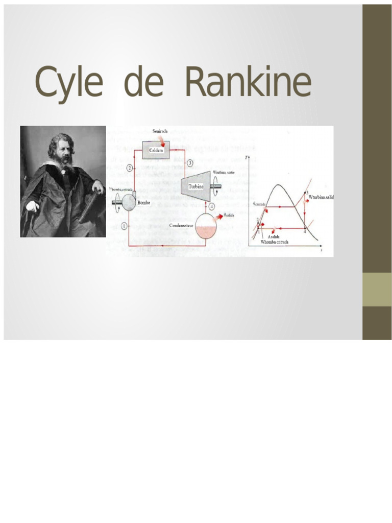 Cycle de Rankine : Principe et Rendement | PDF | Turbine | Chaleur