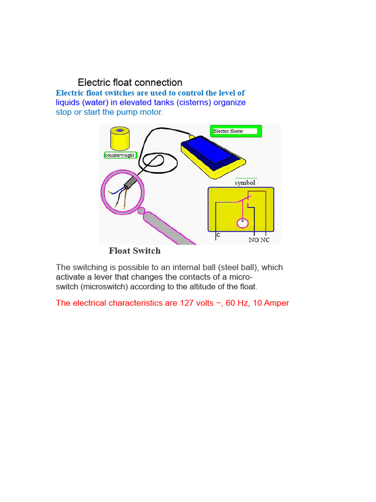 Electric Float Switches for Liquid Control | PDF