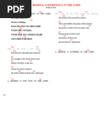 Robert Plant's "29 Palms" Lyrics | PDF