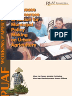 Courses of Action For Municipal Policy Making On Urban Agriculture
