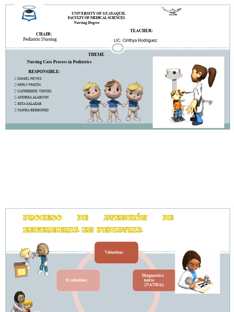 Pediatric Nursing Care Process Guide | PDF | Diarrhea | Hyperthermia