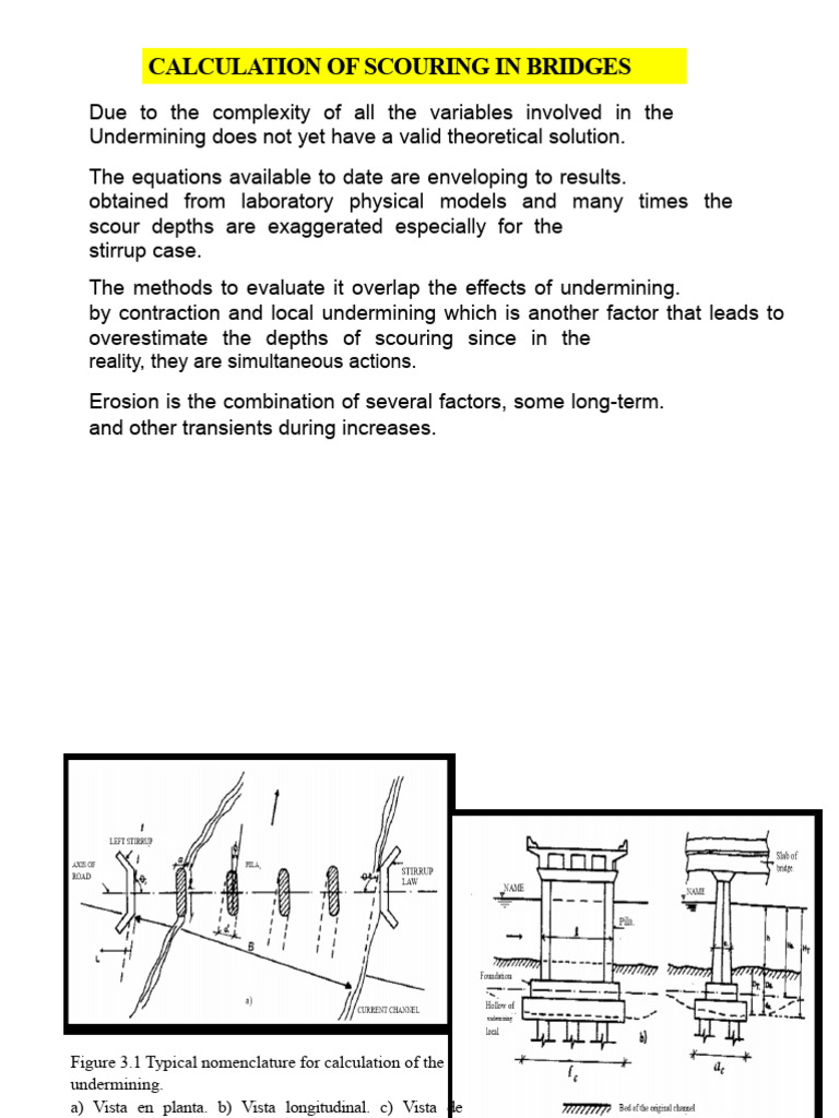 Scour Calculation | PDF | Erosion | Sediment