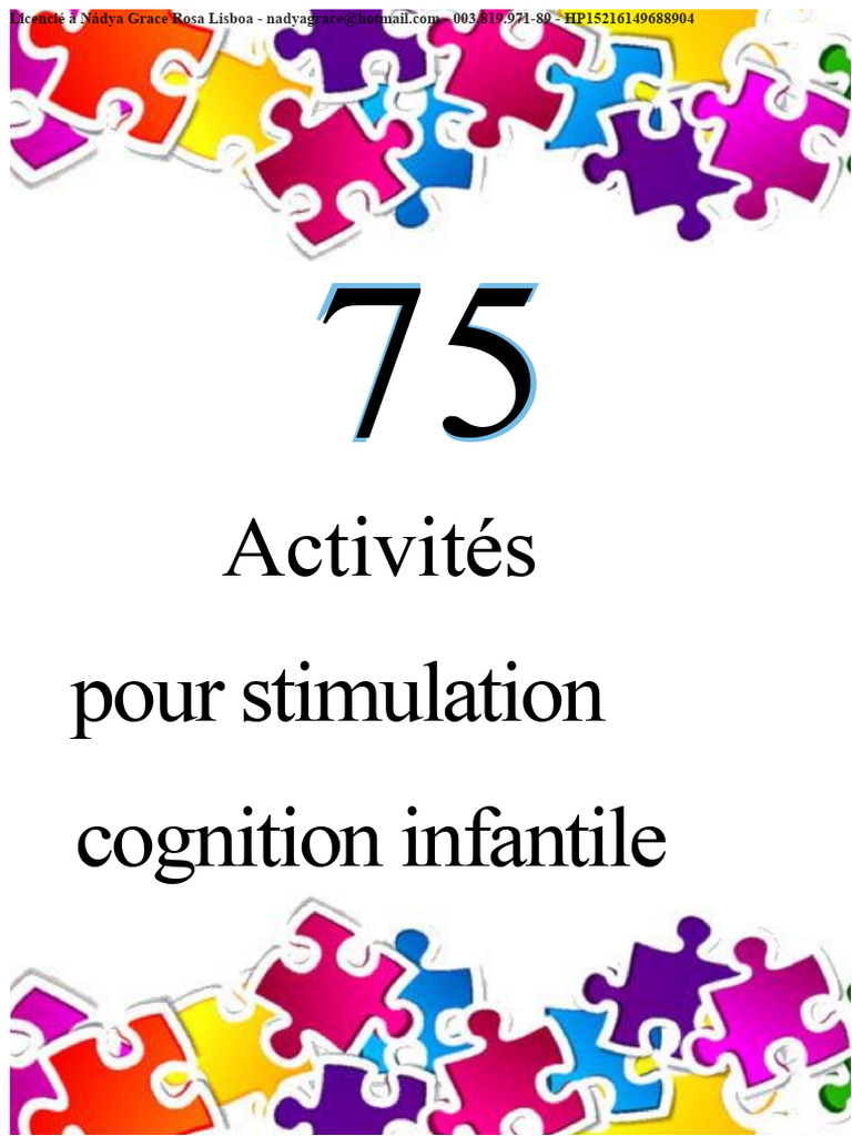 Activités de stimulation cognitive infantile | PDF