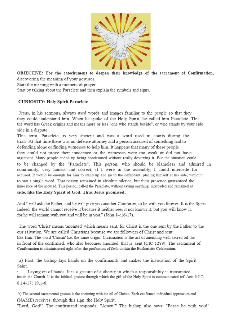 Catechists in Training - Meeting Script - Symbols and Gestures of ...
