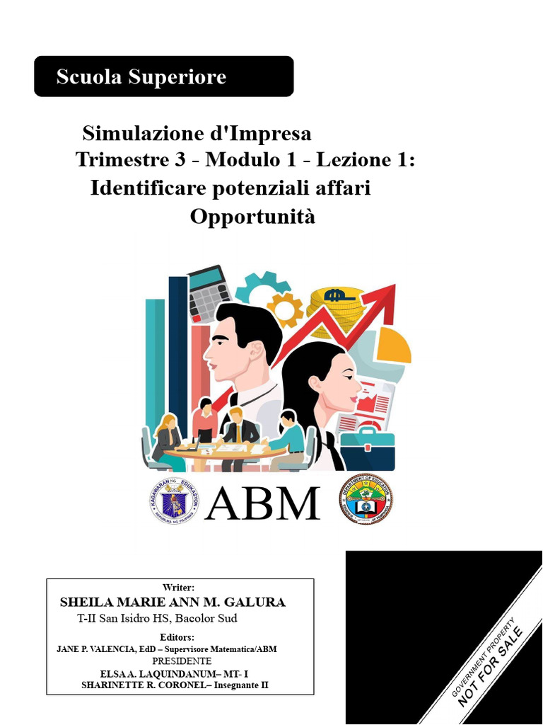 ADM BES MODULO 1 Identificare Opportunità Di Business Potenziali | PDF