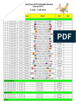 Jadwal Siaran TV Piala Eropa 2012