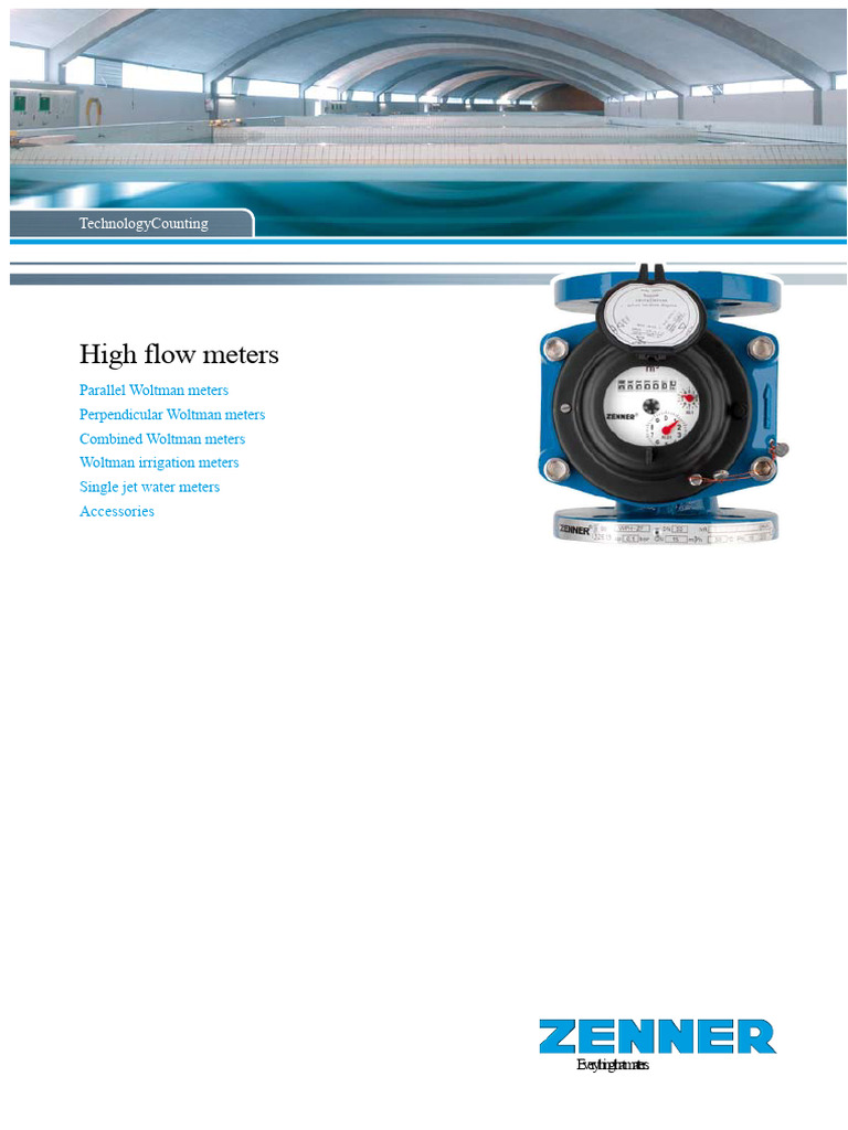 Zenner meter | PDF | Flow Measurement | Water