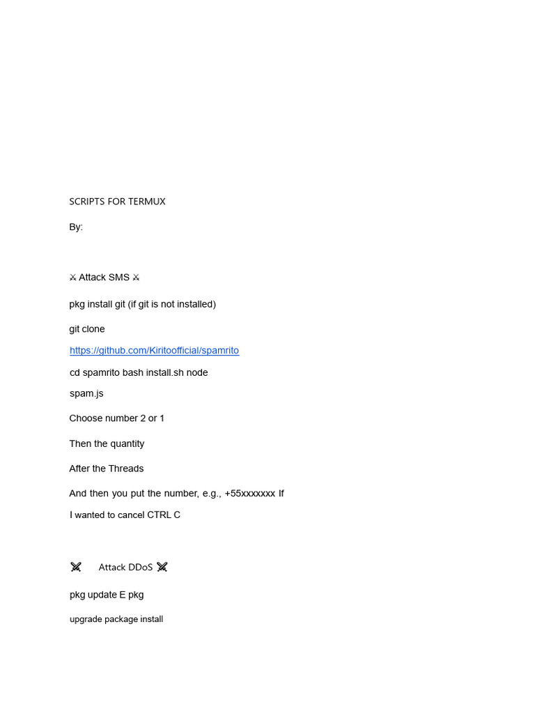 Termux Hacking Scripts Guide | PDF | Microsoft Windows | Python ...