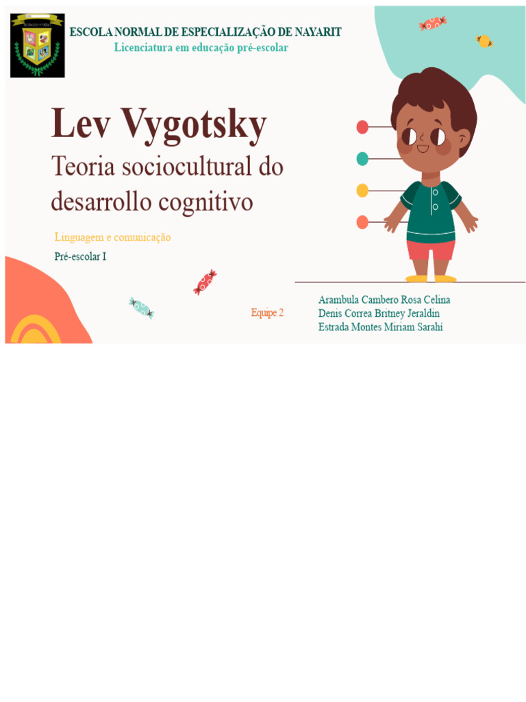 Teoria Sociocultural de Vygotsky na Educação | PDF | Aprendizado ...