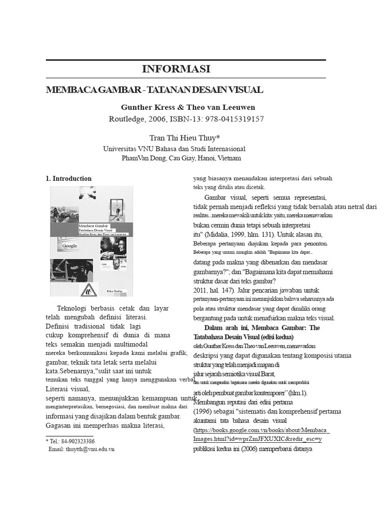 Membaca Gambar: Tata Bahasa Visual | PDF