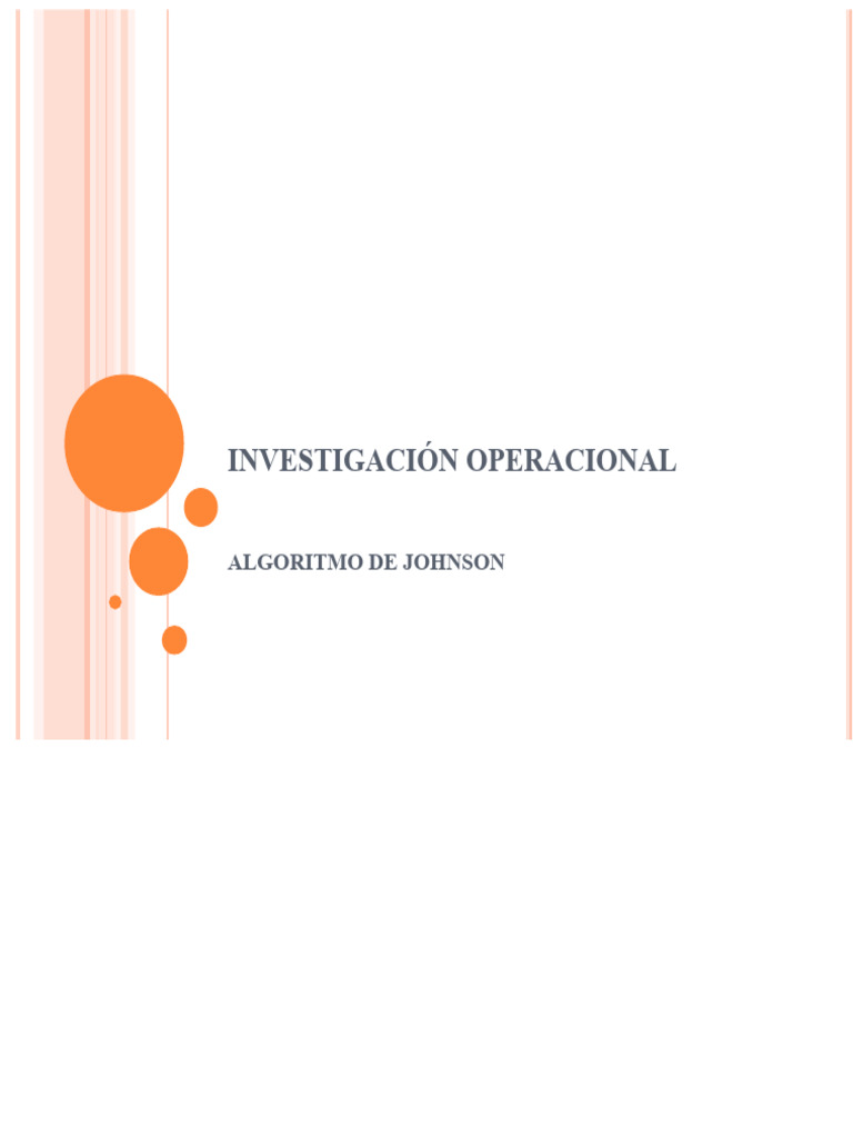 Algoritmo de Johnson | PDF | Algoritmos | Programación de computadoras