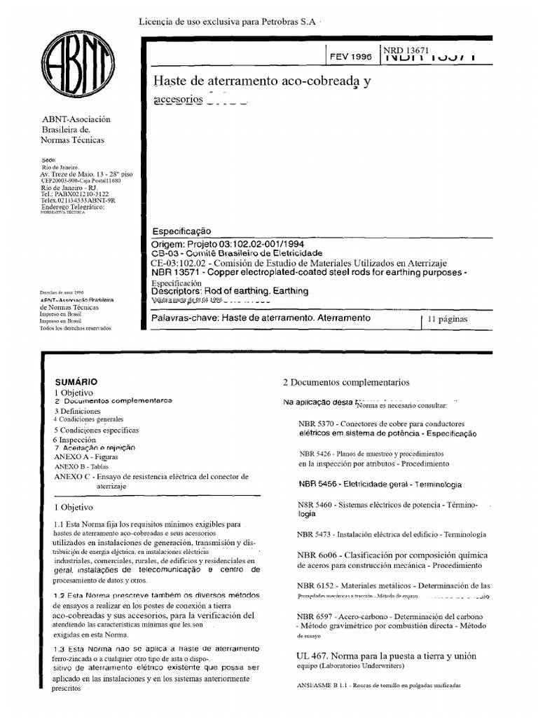 NBR 13571 | PDF