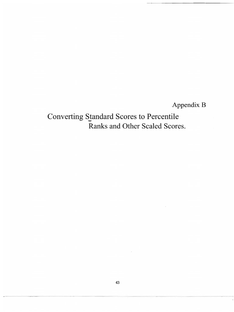 DAP IQ Conversion Tables - App B | PDF
