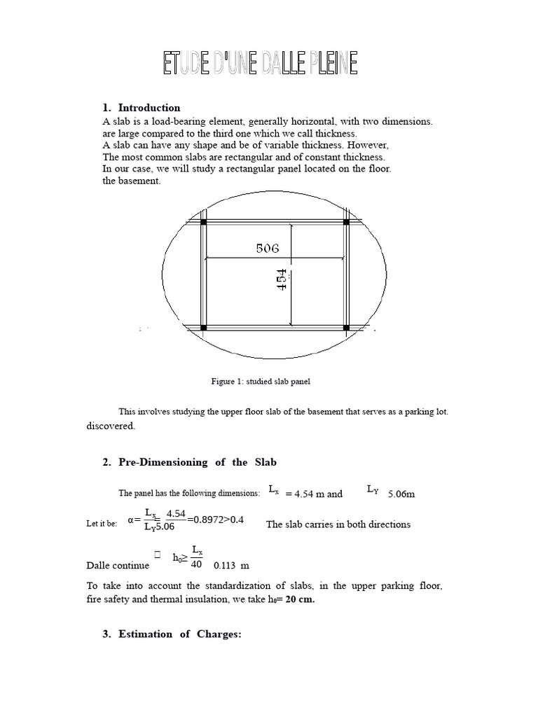 Simple Application For Calculating A Solid Slab | PDF | Concrete ...