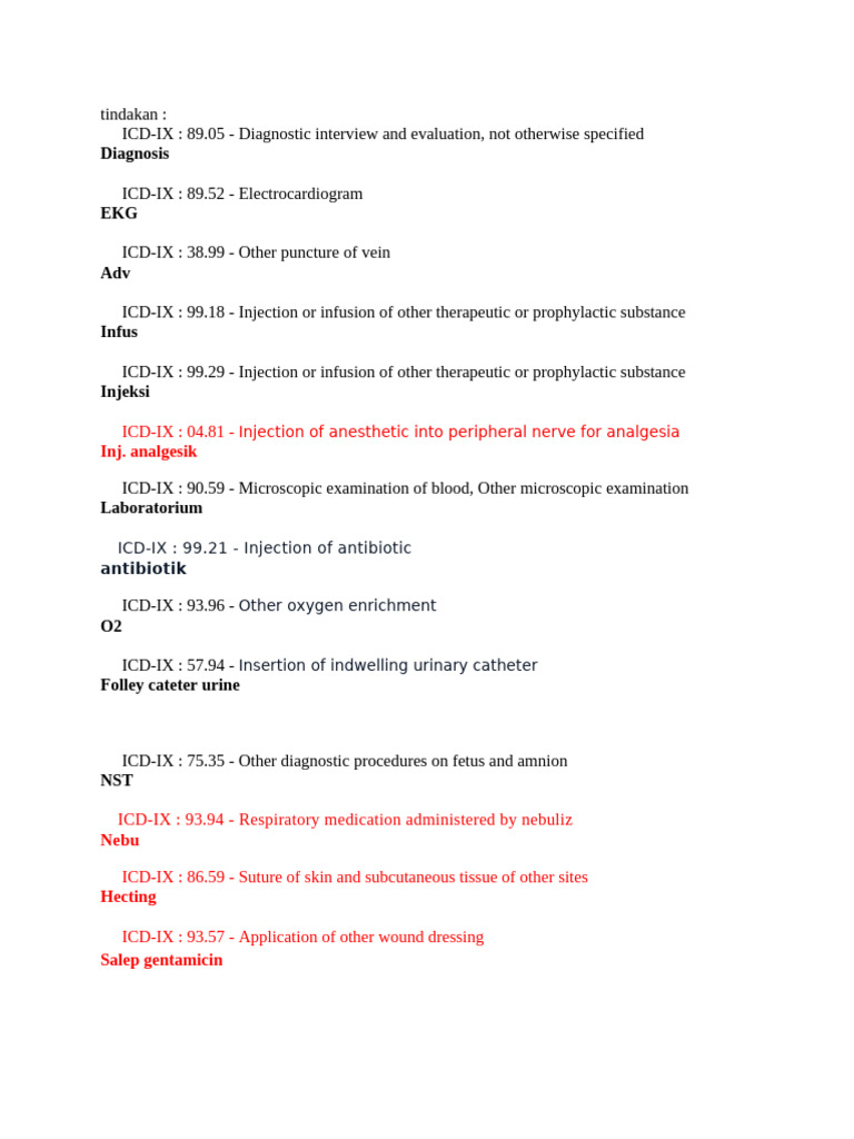 Icd Ix | PDF