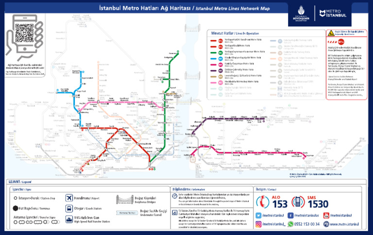 Istanbul Metro Map PDF 2021 | PDF