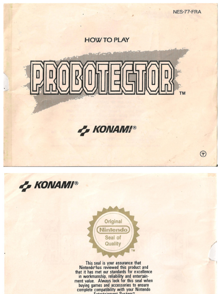 Probotector (E) (!) - Manual | PDF