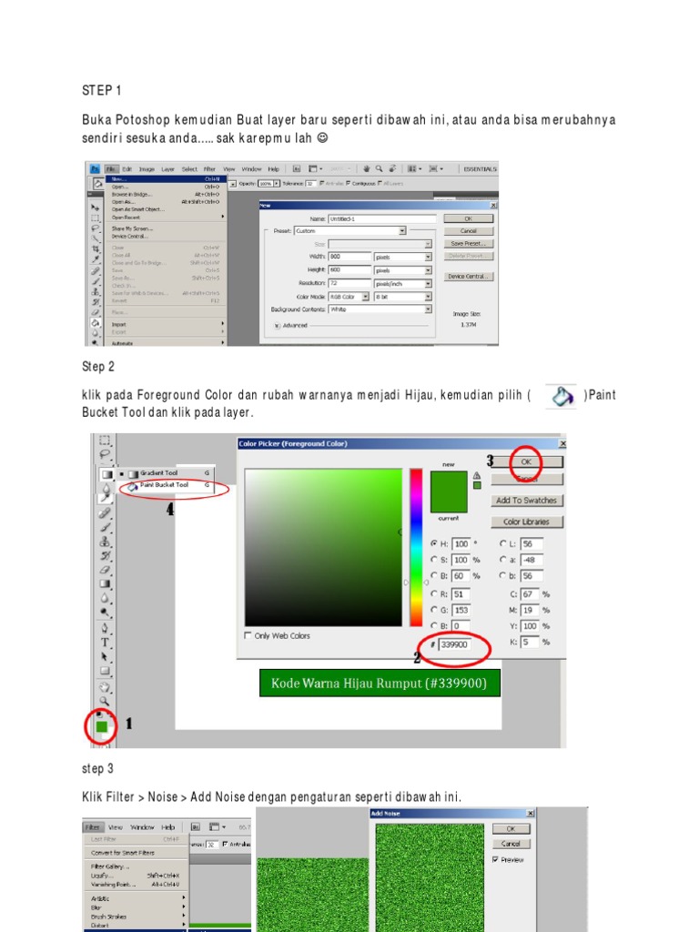 Panduan Efek Rumput di Photoshop | PDF