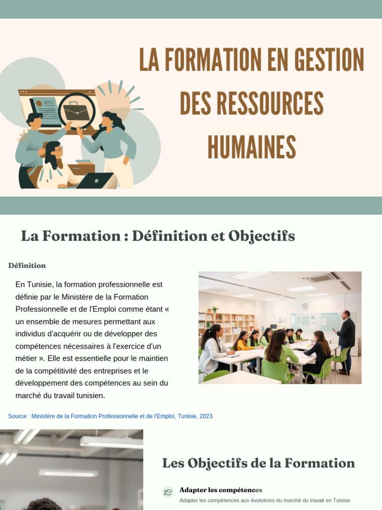 La Formation en Gestion Des Ressources Humaines en Tunisie PDF | PDF ...