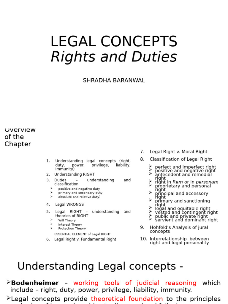 Understanding Legal Rights and Duties | PDF | Equity (Law) | Justice