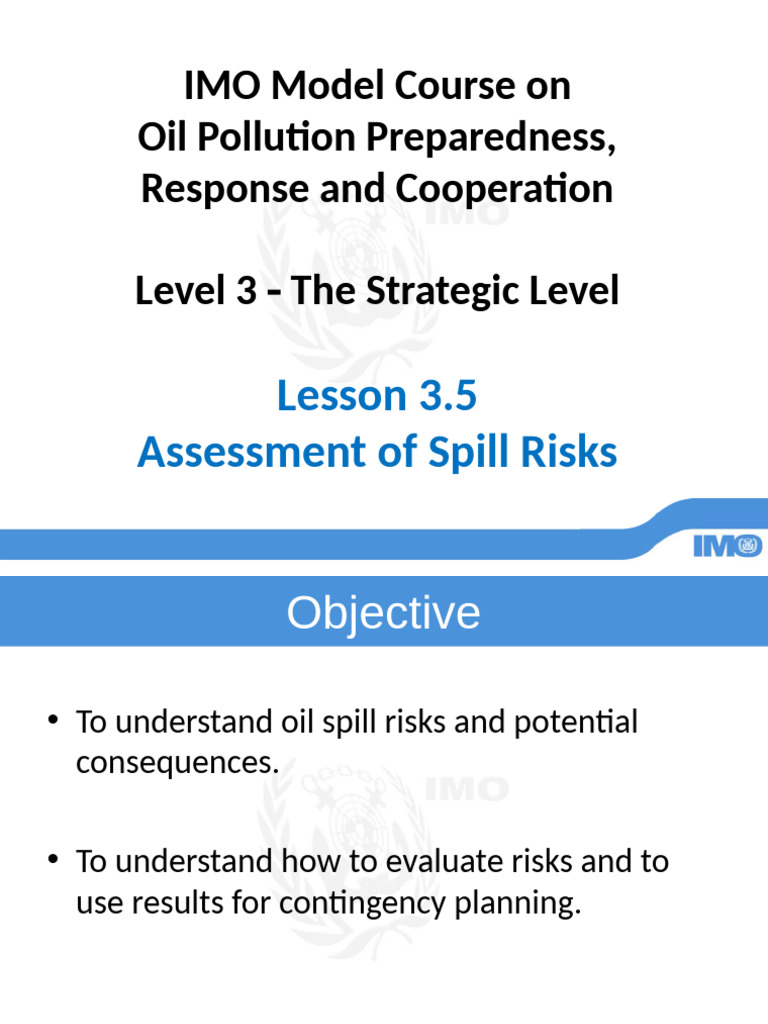 L.3.5 Assessment of Spill Risks | PDF | Risk | Risk Assessment
