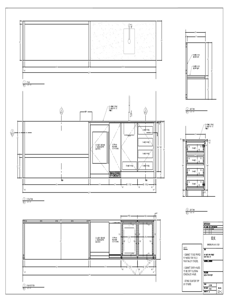W 9th ST Bench Shop Drawing | PDF