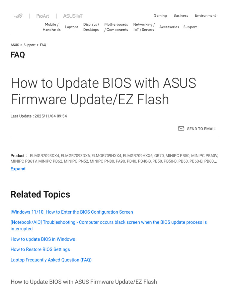 Update ASUS BIOS: EZ Flash Guide | PDF | Bios | Laptop