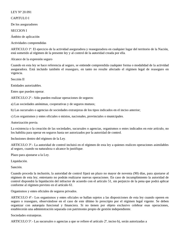 Ley de Aseguradoras y Reaseguradoras | PDF | Seguro | Póliza de seguros