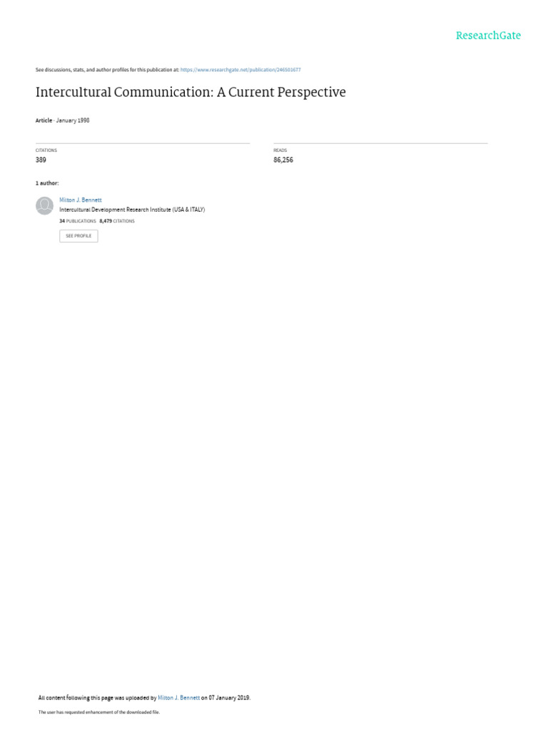 Intercultural Communication Insights | PDF | Communication | Nonverbal ...