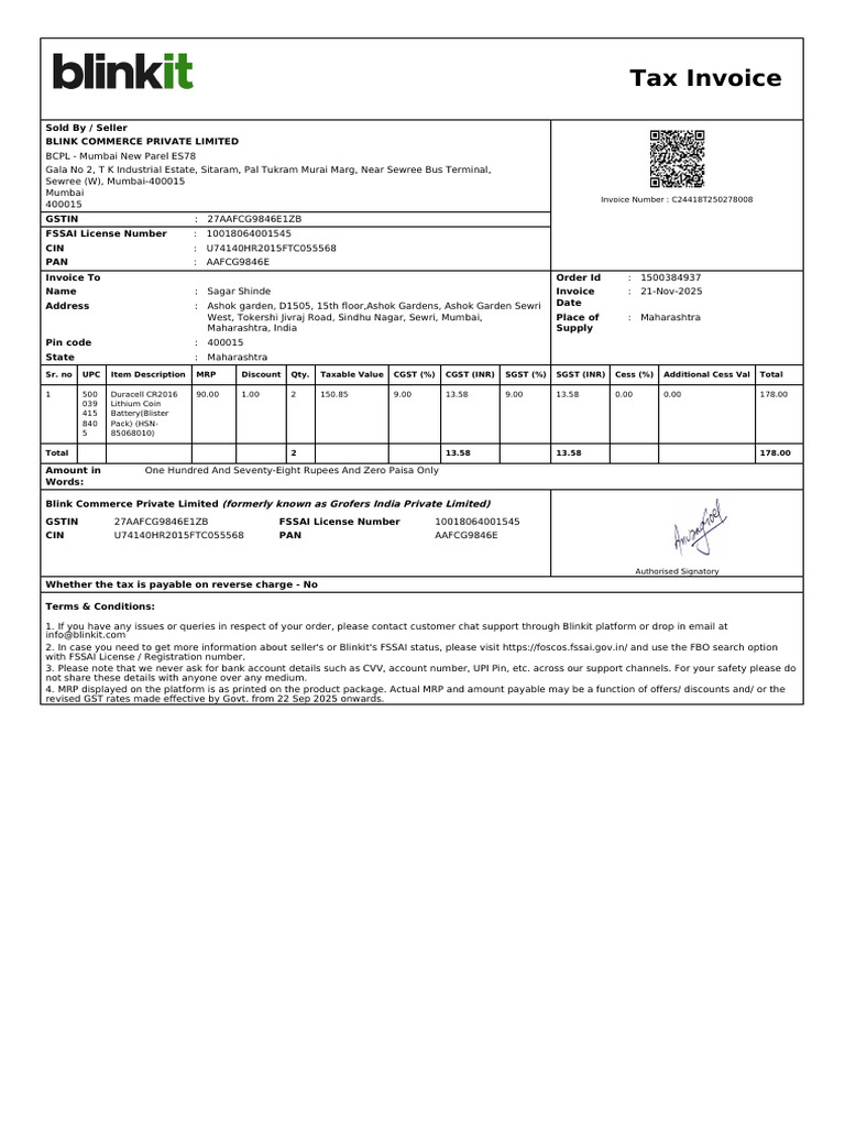 ForwardInvoice ORD34756930608 | PDF | Payments | Taxes