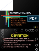 Predictive Validity