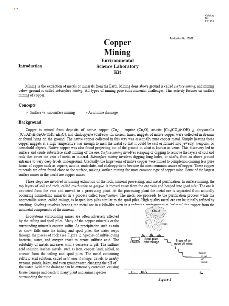 Copy_of_Copper_Mining_Lab.pdf | PDF | Mining | Copper