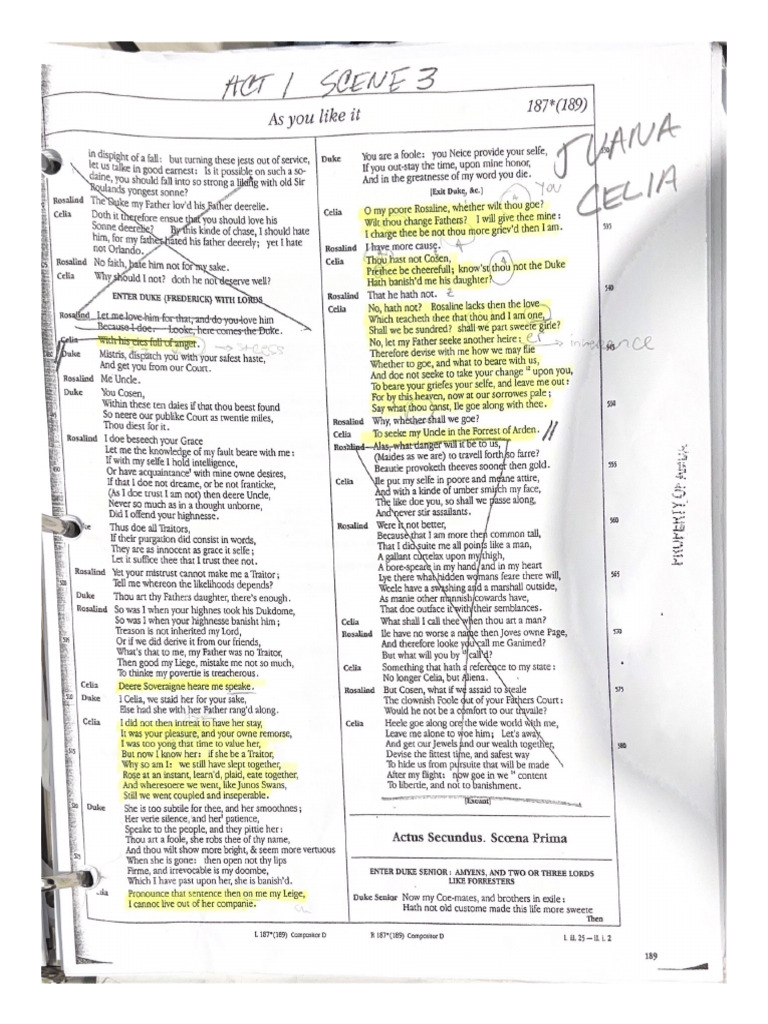 As You Like It | PDF