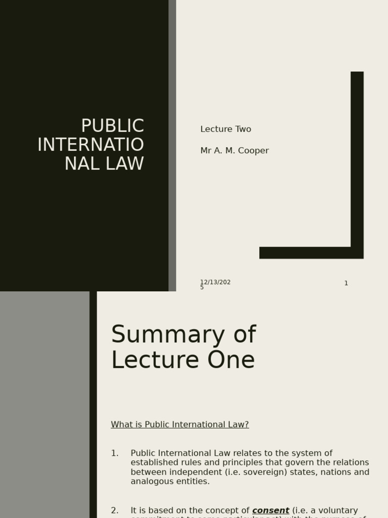 Sources of Public International Law | PDF | International Law | Treaty