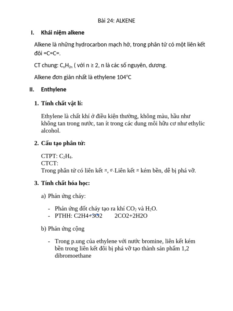 Alkene | PDF