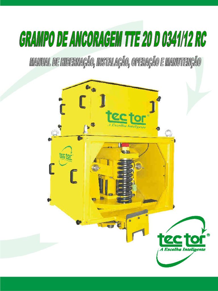 Manual de Grampos de Ancoragem Tec Tor | PDF | Óleo de motor | Válvula