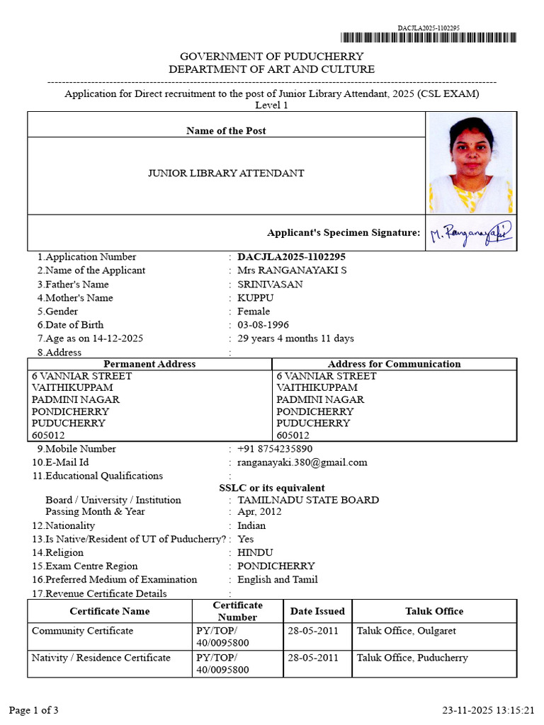Application DACJLA2025 1102295 | PDF | Justice | Crime & Violence