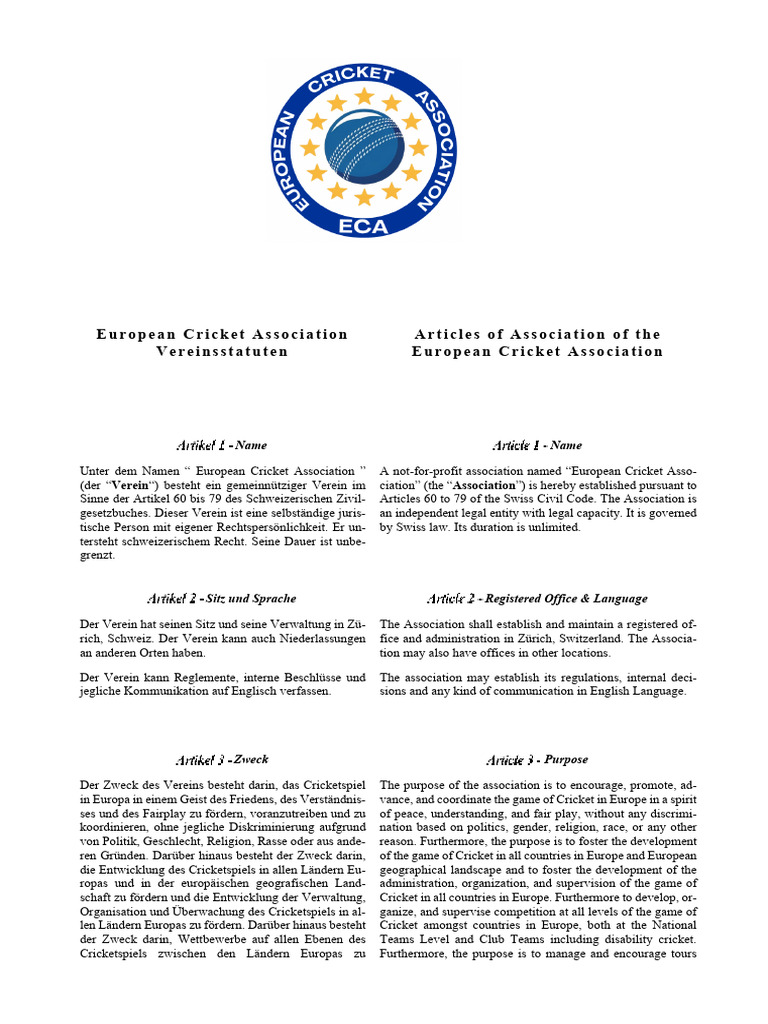 03 - ECA - Articles of Association (Draft 2024-12-17) - For Circulation ...