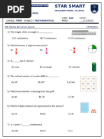 Grade 1 Term 2 Math Exam PDF | PDF