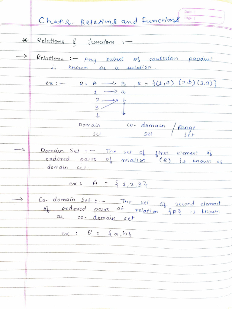 Relation & Function | PDF