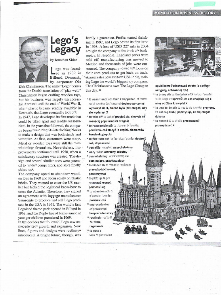 Legos Legacy, Reading | PDF
