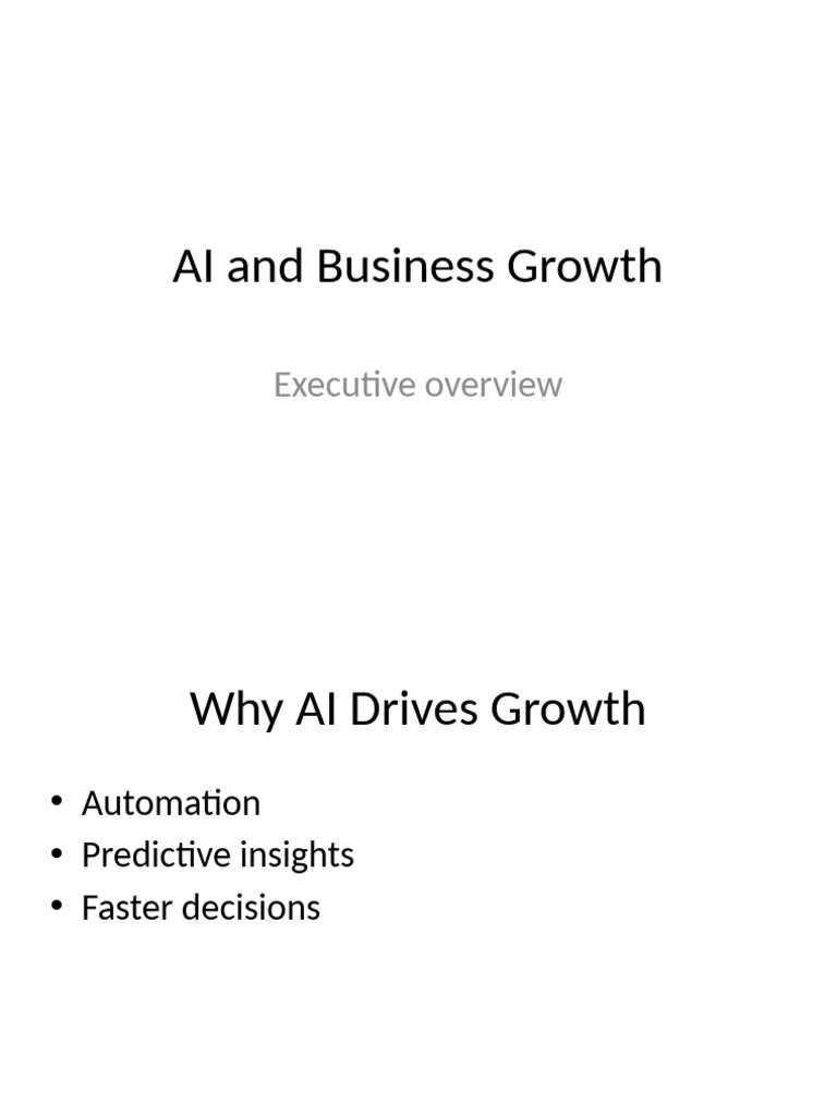 AI Strategies for Business Growth | PDF